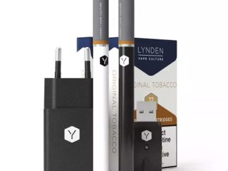 E Zigarette - Lynden Premium Starterset - 2x Akku Weiß + 10 Depots + Ladegerät /S210